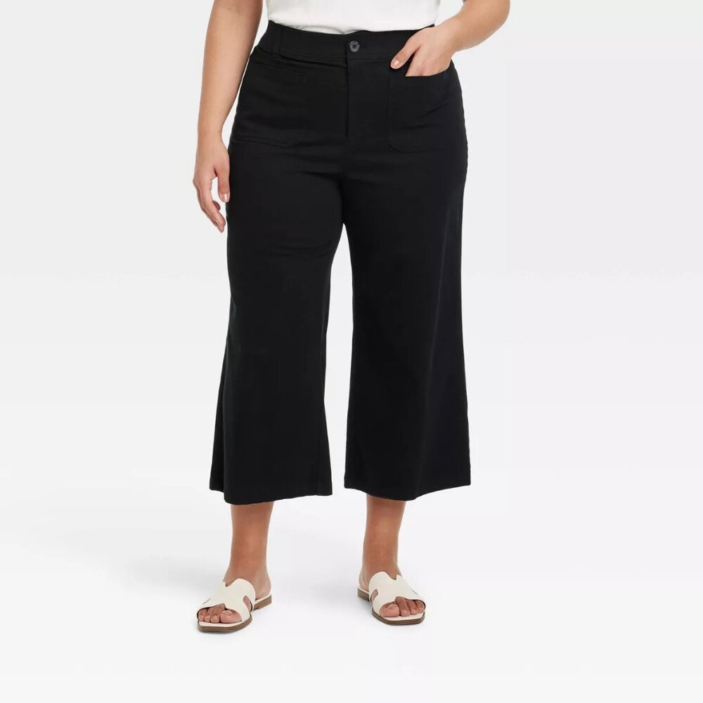 Target High-Rise Cropped Wide Leg Pants - 20W- Like New